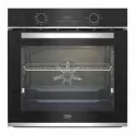 Steam-assisted multifunction oven with 9 cooking functions Black crystal and stainless steel