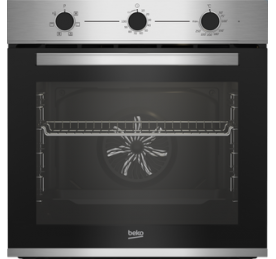Multifunction oven with 6 cooking functions Black crystal and stainless steel