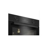 Four multifonctionnel avec 9 fonctions de cuisson Cristal noir et acier inoxydable foncé