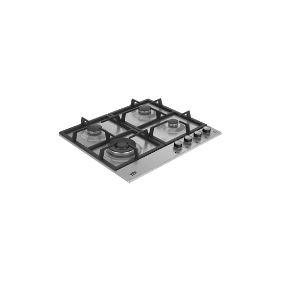 Beko HIAW64226SXE: 燃气烹饪计划60厘米,4个燃烧器,Wok,高效