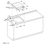 gaggenau VI242120 Table de cuisson à induction Flex