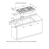 Gaggenau VG 295 250 | Plan de gaz 90cm wok 5kw noir en aluminium