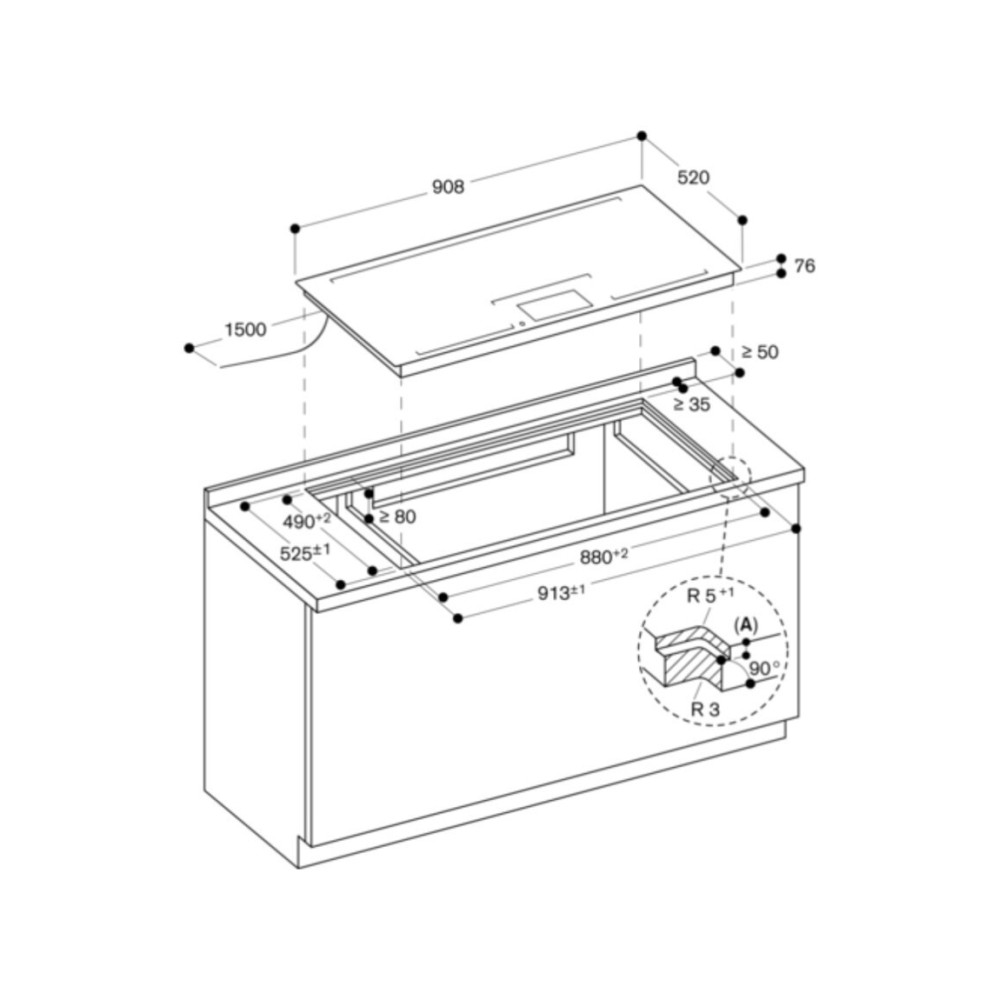 Induction hob Gaggenau CX492101: Innovation et performance pour une cuisine de chef