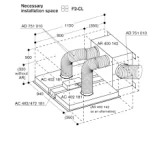 Gaggenau AC482181: Switch Module for Ceiling Hood with Lights, Stainless Steel