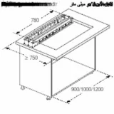 Gaggenau AC472181: Module de lumière de plafond, acier inoxydable