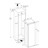 Gaggenau RT289370 Fridge-freezer combination Interior with elegant aluminium elements and Gaggenau Light finish
