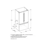 用法文门冰箱提炼你的厨房 Gaggenau, 90,5 X 183 X 70,6厘米,配有撒布器。.