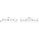 Piano Cottura appoggio 90 cm Ilve Professional con fry top a Gas HCP9656FD