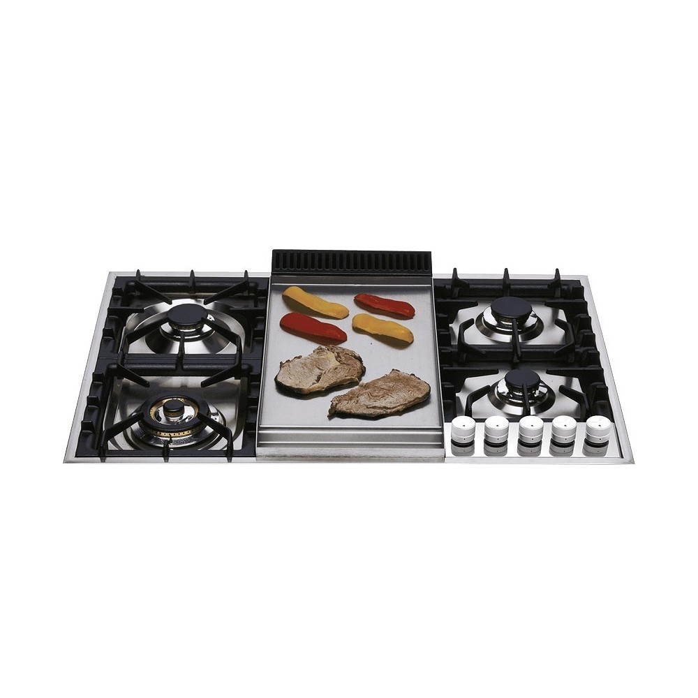 Ilve XLP90F Hob: Gas, 90 cm, Professional Frytop.
