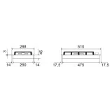 Ilve Gaskochfeld, Edelstahl 30 cm Wok 4 kW