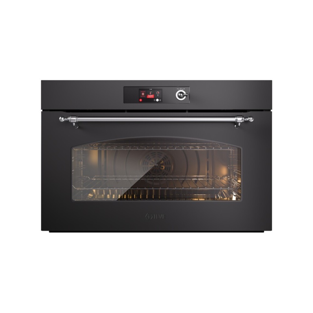 Horno eléctrico Ilve: 90 cm Capacidad 110 L de acero inoxidable o pintado, 30-300 ° C.