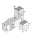 电炉 Ilve:无污钢,60厘米,30-320°C.
