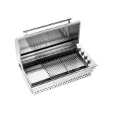 ILVE HBBQ100 户外内置烧烤炉 100 厘米，不锈钢 Duegstore