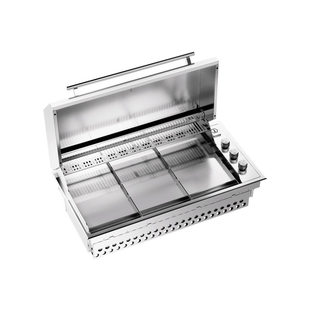 Barbecue extérieur en acier de 100 cm à encastrer Ilve