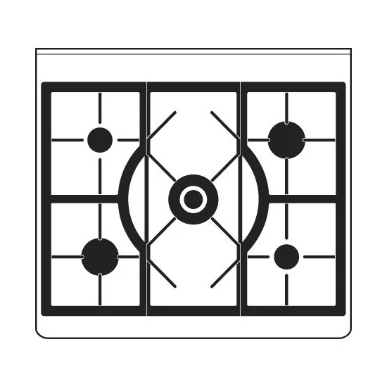 ILVE M30N – Table de cuisson configurable 76 cm, 5 brûleurs gaz, four électrique TFT tactile