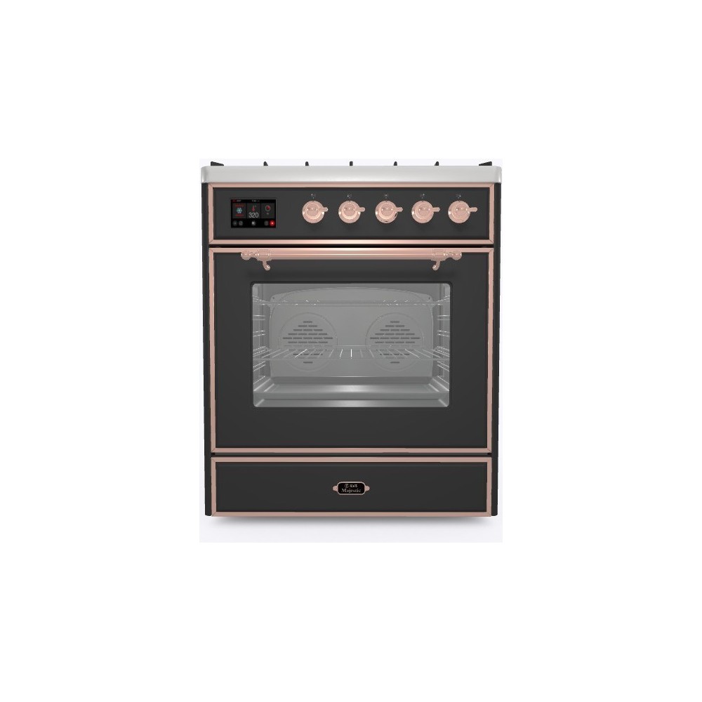ILVE M30N – Konfigurierbare Kochstelle 76 cm, 5 Gasbrenner, Elektrobackofen mit TFT-Touchdisplay