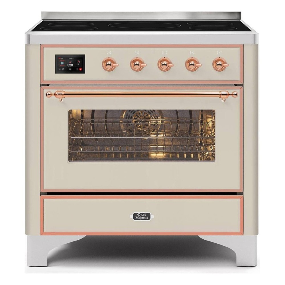 ILVE M09N – Placa de cocción libre 90 cm, 5 versiones configurables (gas/inducción), horno eléctrico con pantalla TFT táctil