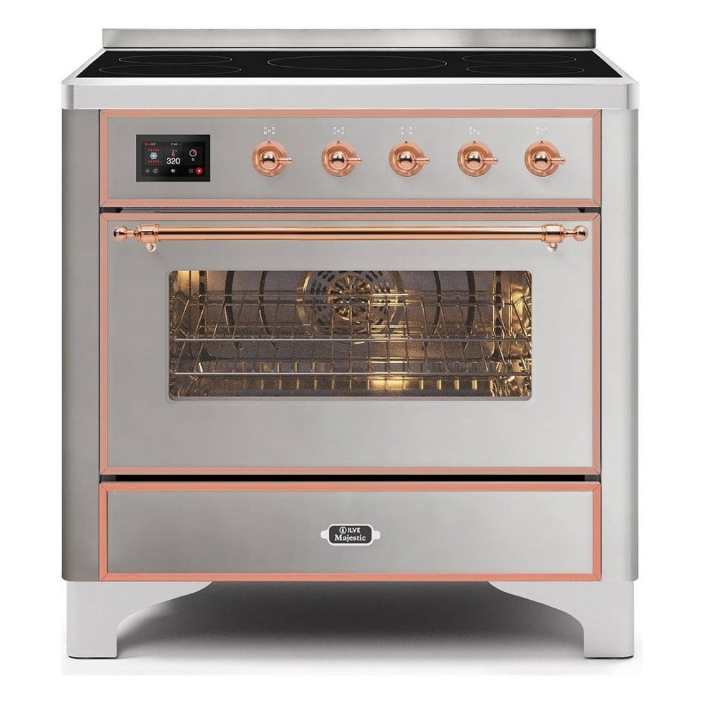 ILVE M09N – Placa de cocción libre 90 cm, 5 versiones configurables (gas/inducción), horno eléctrico con pantalla TFT táctil