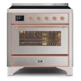 ILVE M09N – Placa de cocción libre 90 cm, 5 versiones configurables (gas/inducción), horno eléctrico con pantalla TFT táctil