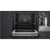 Refined combined oven with built-in microwave Siemens HM776GKB1 iQ700 Black 60 x 60 cm for classy and stylish kitchens.
