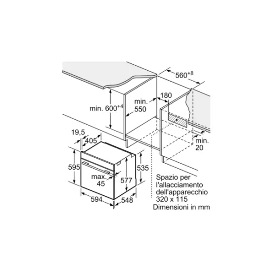 Four combiné raffiné avec micro-ondes intégré Siemens HM776GKB1 iQ700 Noir 60 x 60 cm pour des cuisines classes et stylées.