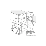 Raffinato forno combinato con microonde da incasso Siemens HM776GKB1 iQ700 Nero 60 x 60 cm per cucine di classe e stile.