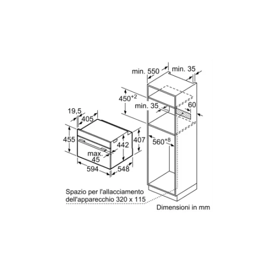 Siemens CB734G1B1 Compact Oven, EcoClean, TFT Display 3.7", 11 Functions, Home Connect | Duegstore.com