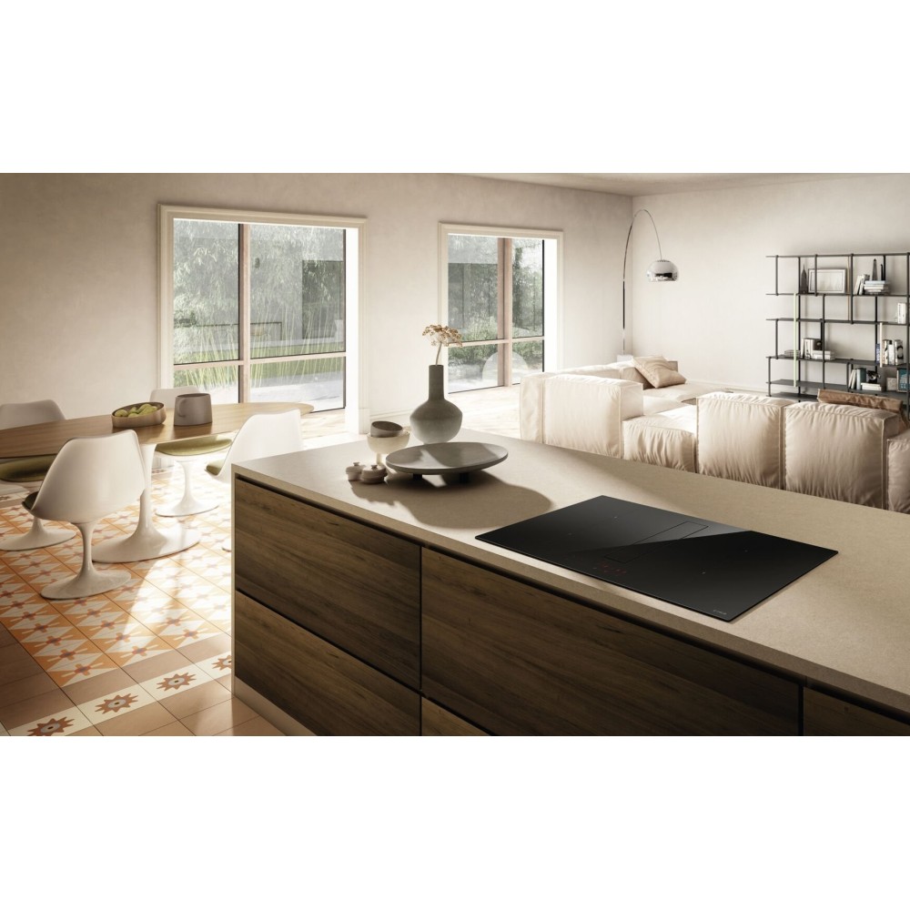 Elica NikolaTesla Fit XL 83cm: Plan de cocina de gas con capucha integrada