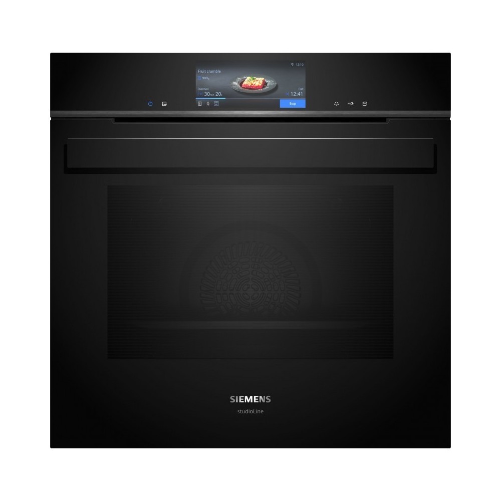 Incasso oven in Vapore Nero Siemens HS958KDB