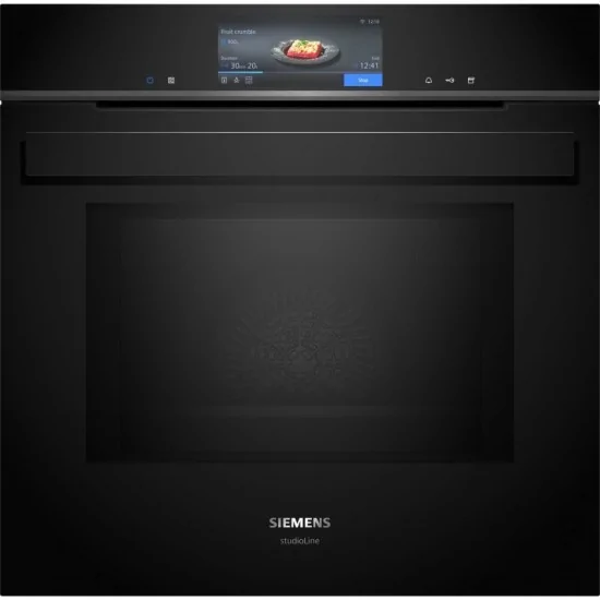 "Siemens HN978GMB1 built-in combi steam oven with microwave."