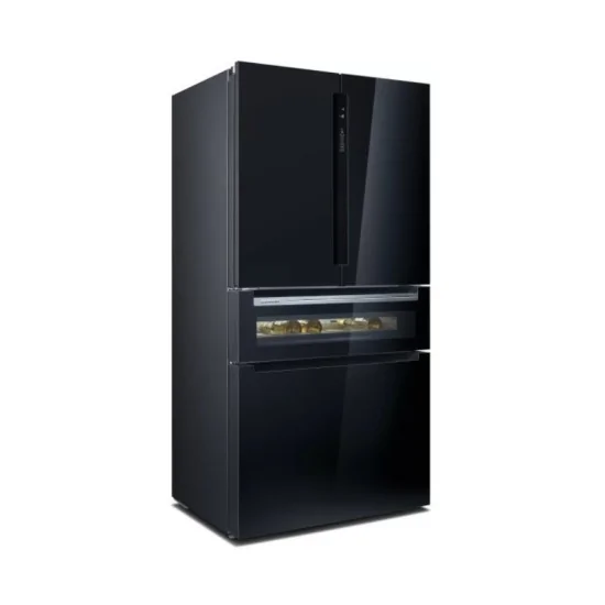 Siemens KF96RSBESA 法语 Door Bottom 山奇勒,玻璃门,183×90.6厘米,黑色