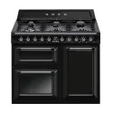 Smeg TR103BL Cuisine Black Victoria avec 3 fours et plaque de cuisson gaz 100x60 cm