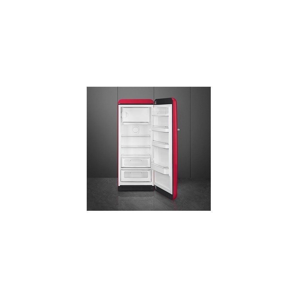 Achetez maintenant votre réfrigérateur rond rouge rubis des années 1950. Profitez dès maintenant d'un confort maximal