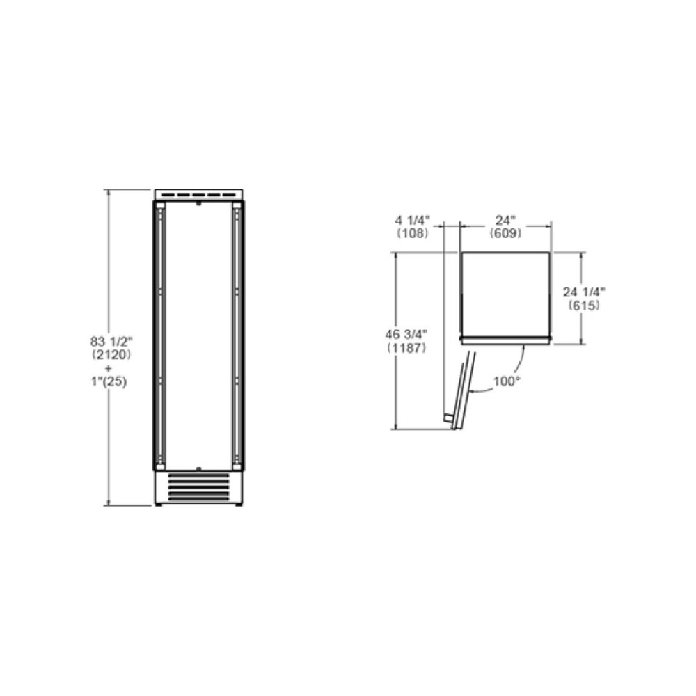 Bertazzoni Colonna Freezer 60cm Incasso Pannellabile
