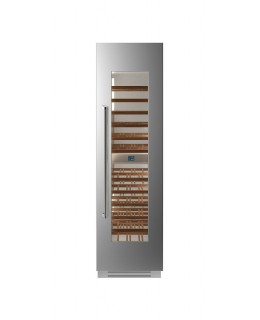 60 cm Built-in wine cellar H212, stainless steel, right-hand opening