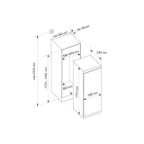 "Bertazzoni : Réfrigérateur Colonne H 177 L 60 cm porte simple".