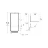 Bertazzoni Refrigerador H 205 L 90 cm dx Pannellabile