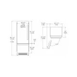 "Bertazzoni H205L75: Refrigerator Stainless Steel Door Left Opening".