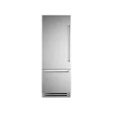 75cm refrigerator H205, stainless steel door, left-hand opening