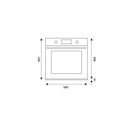 PROFESSIONAL - F605PROGKX Four à gaz encastrable à air pulsé By Bertazzoni