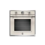 Forno da incasso 60 cm elettrico, 9 funzioni con orologio Avorio/Inox Serie Heritage