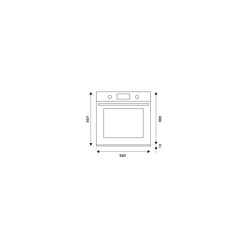 Bertazzoni Built-in Oven 60 cm Classic Ivory/Stainless Steel