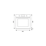 Bertazzoni Built-in Oven 60 cm Classic Ivory/Stainless Steel