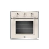 Forno da incasso 60cm gas, 5 funzioni avorio / inox Serie Heritage