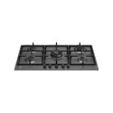煤气烹饪 Bertazzoni P905 预防危机 90cm - Dual Wok 5kW 中央,黑色不透明,专业系列