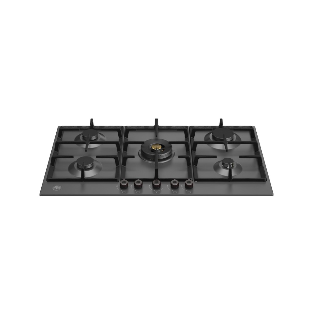 Bertazzoni P905CPRONE - Piano Gas 90cm Dual Wok 5kW, Nero Opaco | DueG Store