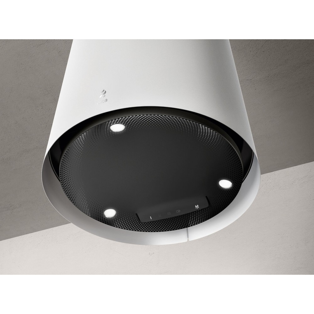 Elica presents the Easy UX Island Suspended Hood.