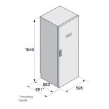 Asko DC7784HPW Pompe à poils d'armoires, sans égout, ponte de 16 m