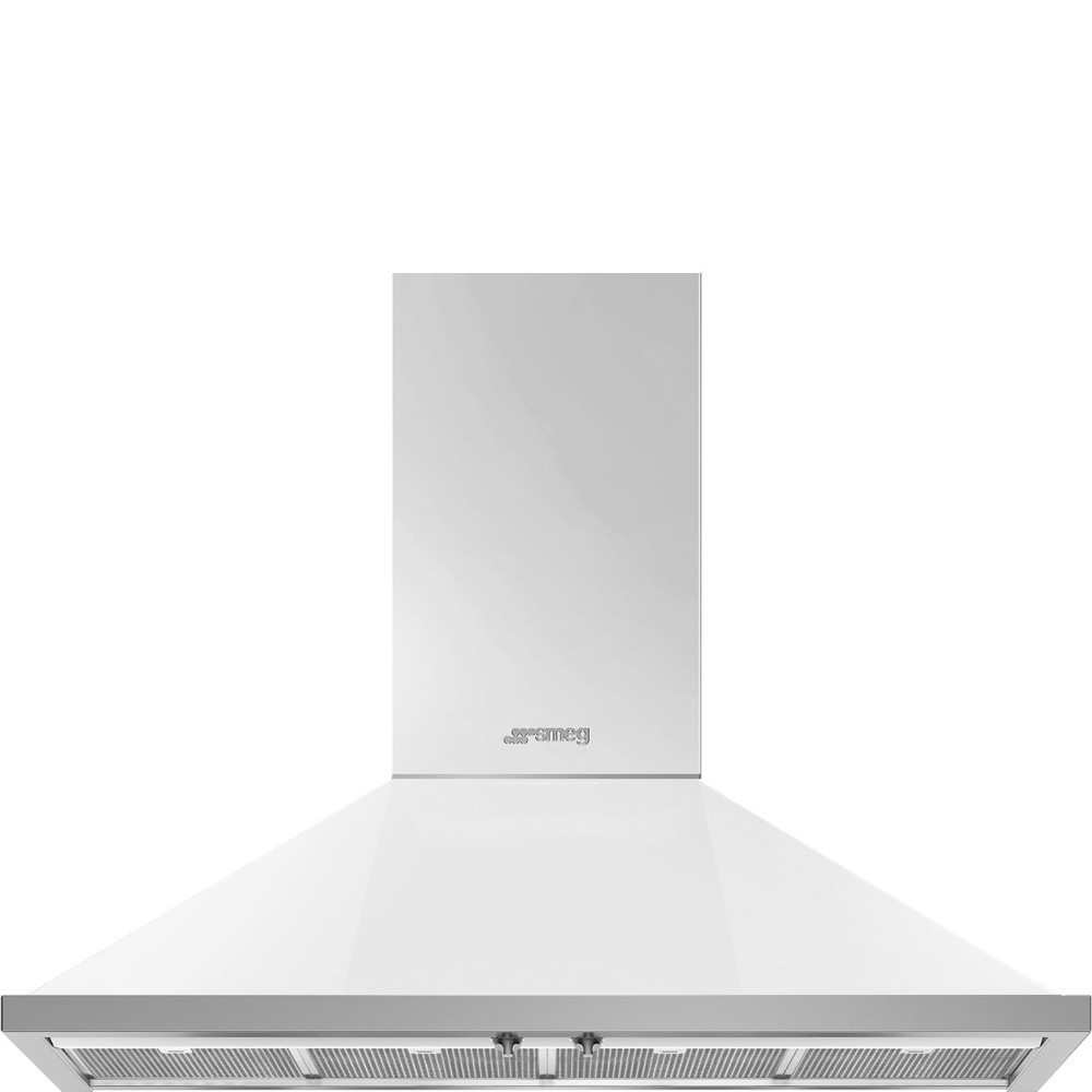 Smeg KPF12WH Hotte murale décorative Portofino 120cm - blanc.