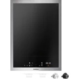 Flex-Induktionskochfeld Serie 400, 38 cm, 2 Zonen, 1 Flexzone, Vario-Stahlrahmen, ohne Knöpfe